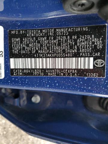 VIN 4T1K31AKXPU055480 2023 Toyota Camry, Xse no.12