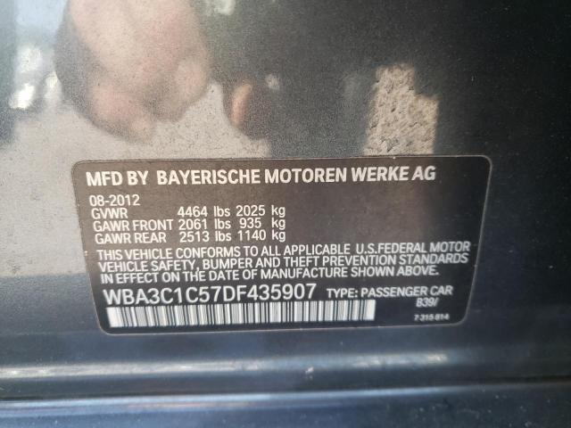 2013 BMW 328 I Sulev VIN: WBA3C1C57DF435907 Lot: 55019044