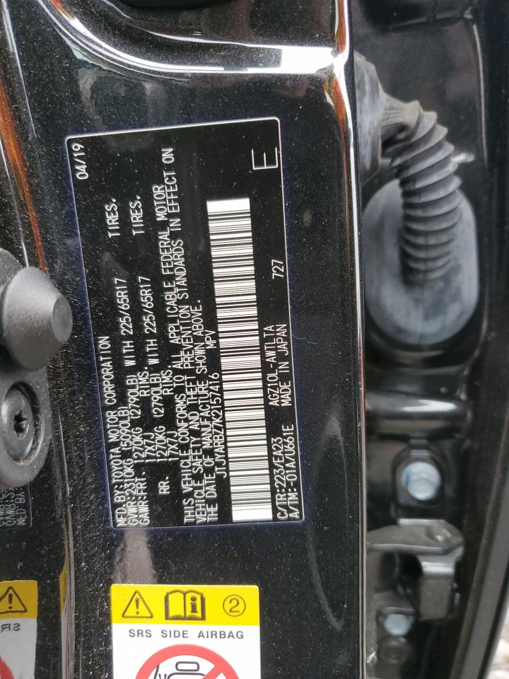 JTJYARBZ7K2157416 2019 Lexus Nx 300 Base