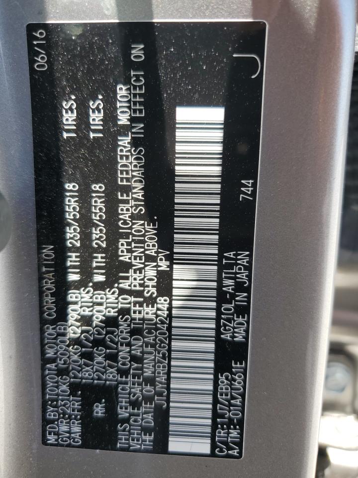 JTJYARBZ5G2042448 2016 Lexus Nx 200T Base