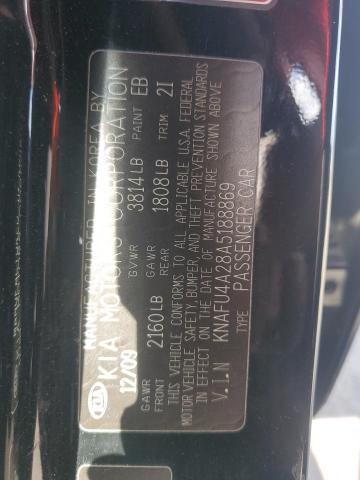 2010 Kia Forte Ex VIN: KNAFU4A28A5188869 Lot: 57111284