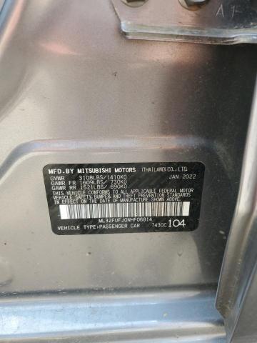 2022 MITSUBISHI MIRAGE G4 - ML32FUFJ0NHF06814