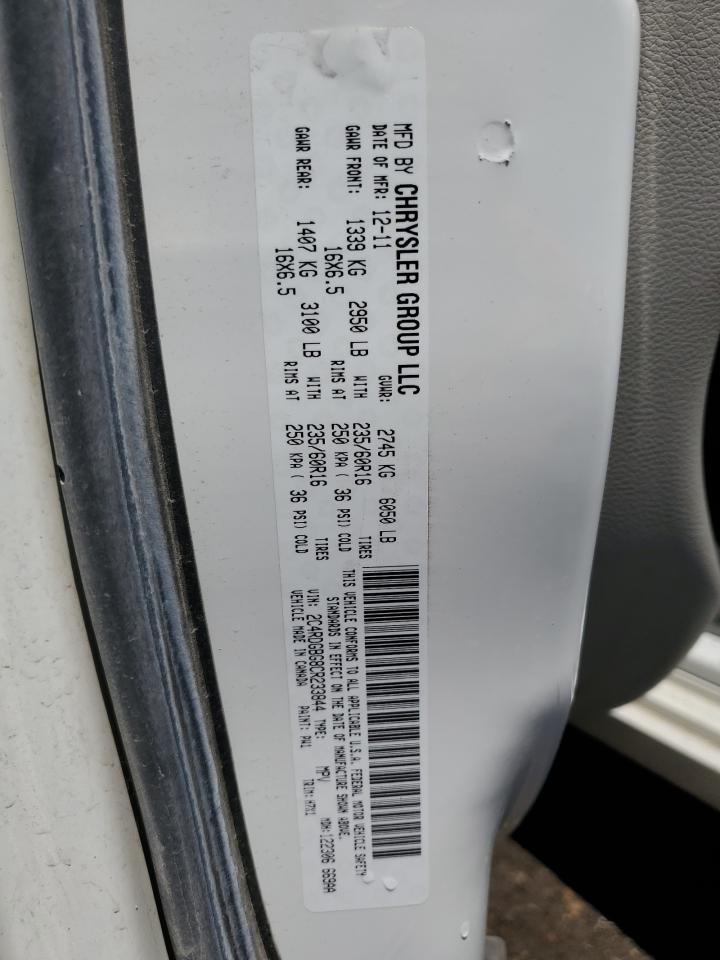 2C4RDGBG8CR233844 2012 Dodge Grand Caravan Se