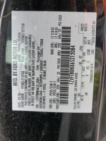 2006 Ford Mustang VIN: 1ZVFT80NX65212084 Lot: 56124234