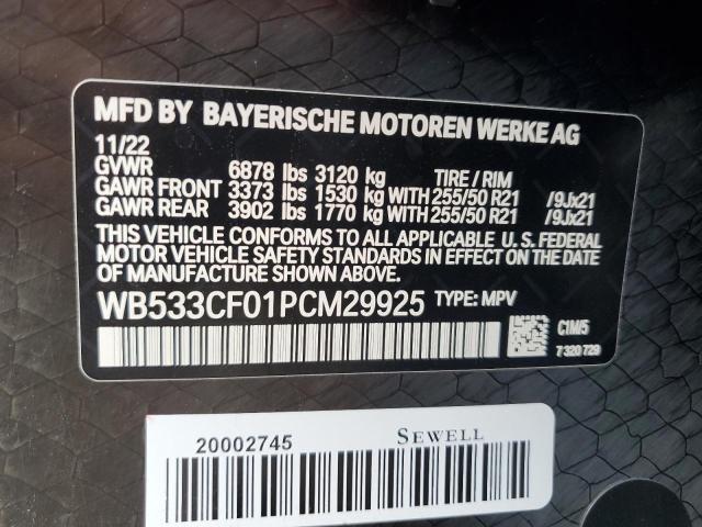 2023 BMW Ix M60 VIN: WB533CF01PCM29925 Lot: 54160244