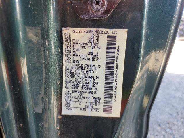 2000 Nissan Frontier King Cab Xe VIN: 1N6ED26Y6YC362215 Lot: 56347094