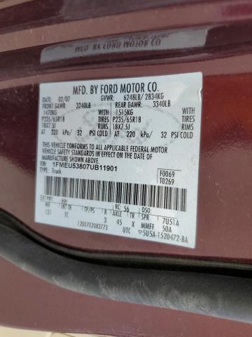 2007 Ford Explorer Sport Trac Limited VIN: 1FMEU53807UB11901 Lot: 54687354