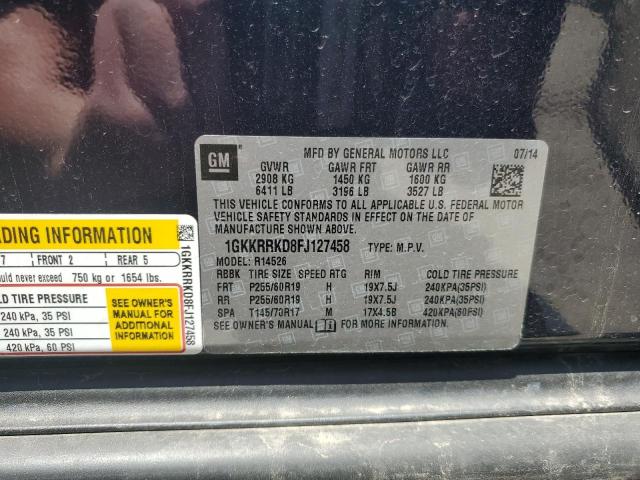 2015 GMC Acadia Slt-1 VIN: 1GKKRRKD8FJ127458 Lot: 56683464