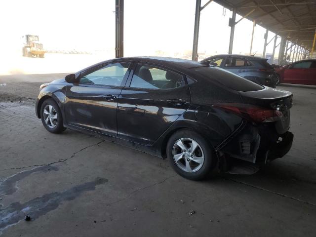 HYUNDAI ELANTRA SE 2014 black sedan 4d gas KMHDH4AE6EU172525 photo #3