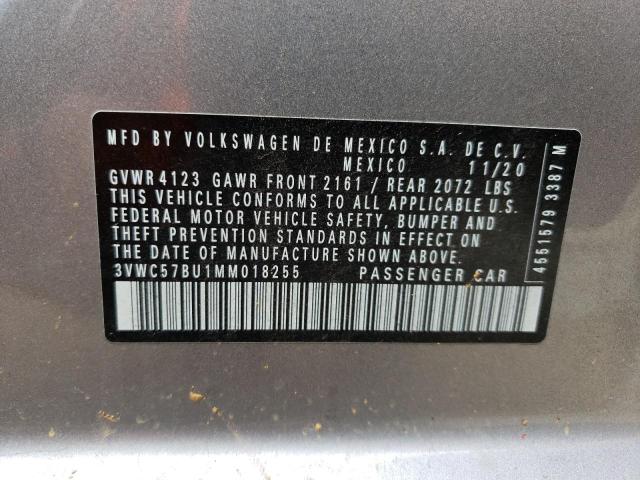 2021 Volkswagen Jetta S VIN: 3VWC57BU1MM018255 Lot: 56016674