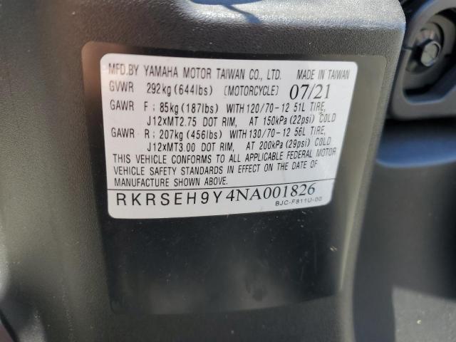 2022 YAMAHA YW125 RKRSEH9Y4NA001826
