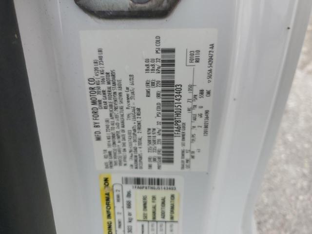 2018 Ford Mustang VIN: 1FA6P8TH0J5143403 Lot: 54630594