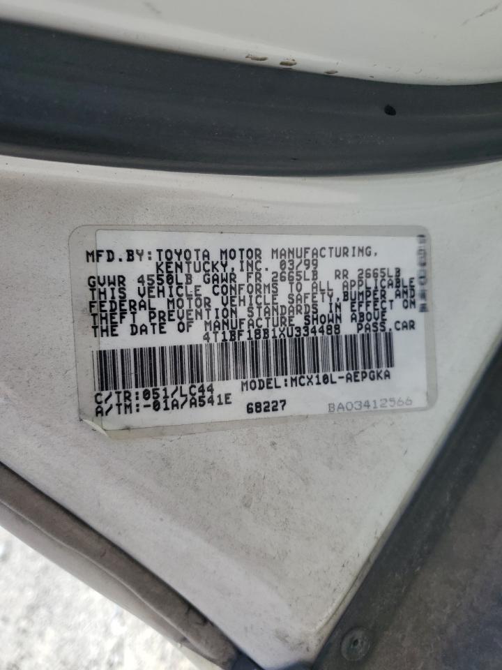 4T1BF18B1XU334488 1999 Toyota Avalon Xl