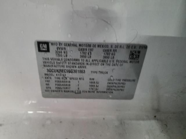 2014 Chevrolet Silverado K1500 Lt VIN: 3GCUKREC9EG361863 Lot: 54458494