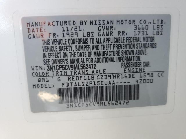 2021 Nissan Kicks Sv VIN: 3N1CP5CV9ML562472 Lot: 55717164