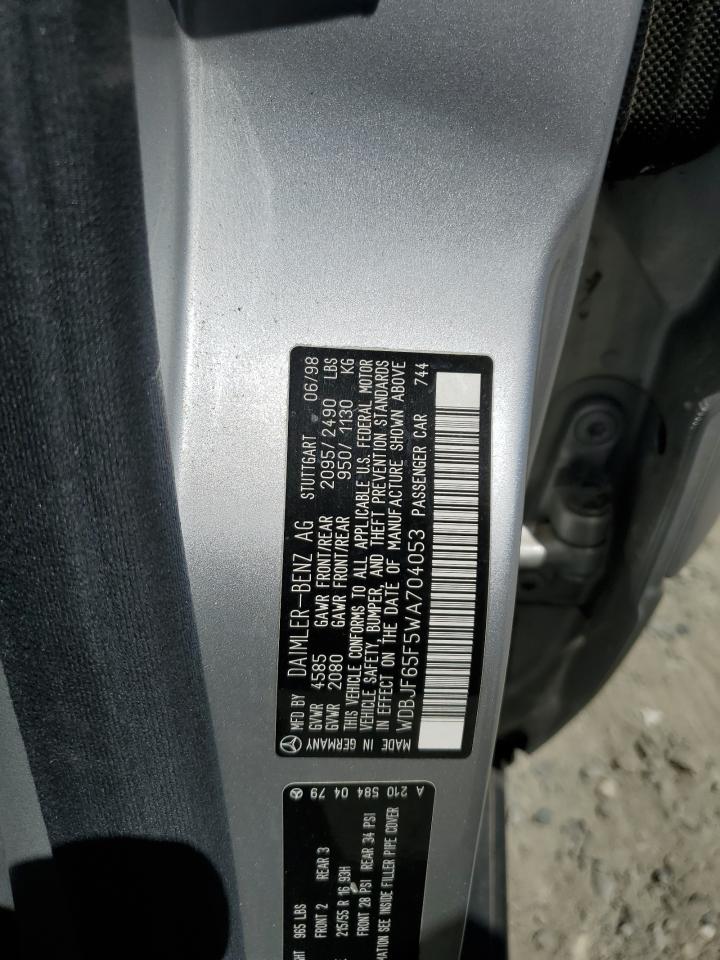 WDBJF65F5WA704053 1998 Mercedes-Benz E 320