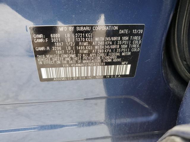 2021 SUBARU ASCENT PRE - 4S4WMAFD1M3429789