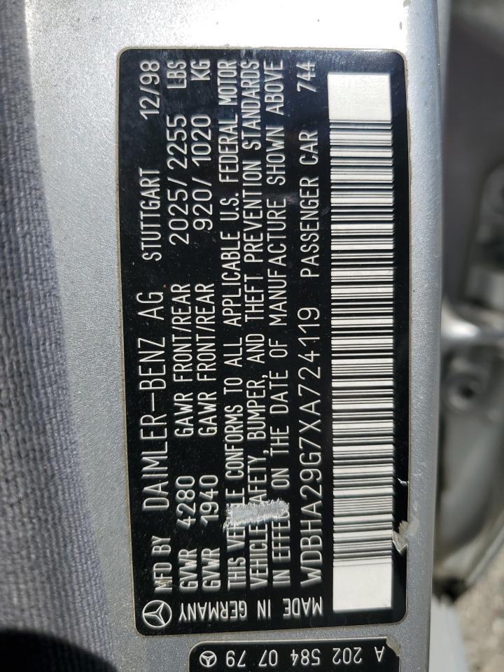 WDBHA29G7XA724119 1999 Mercedes-Benz C 280