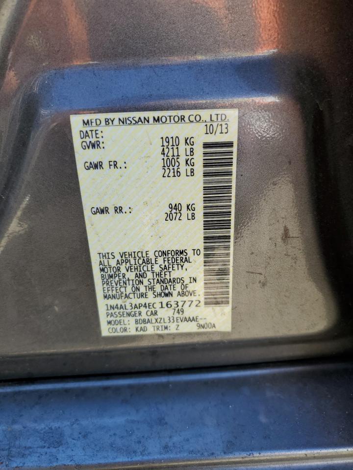 1N4AL3AP4EC163772 2014 Nissan Altima 2.5