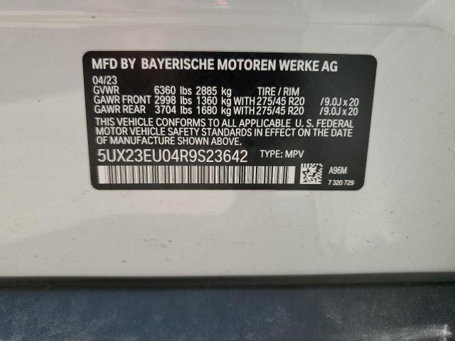 2024 BMW X5 xDrive40I VIN: 5UX23EU04R9S23642 Lot: 56308004