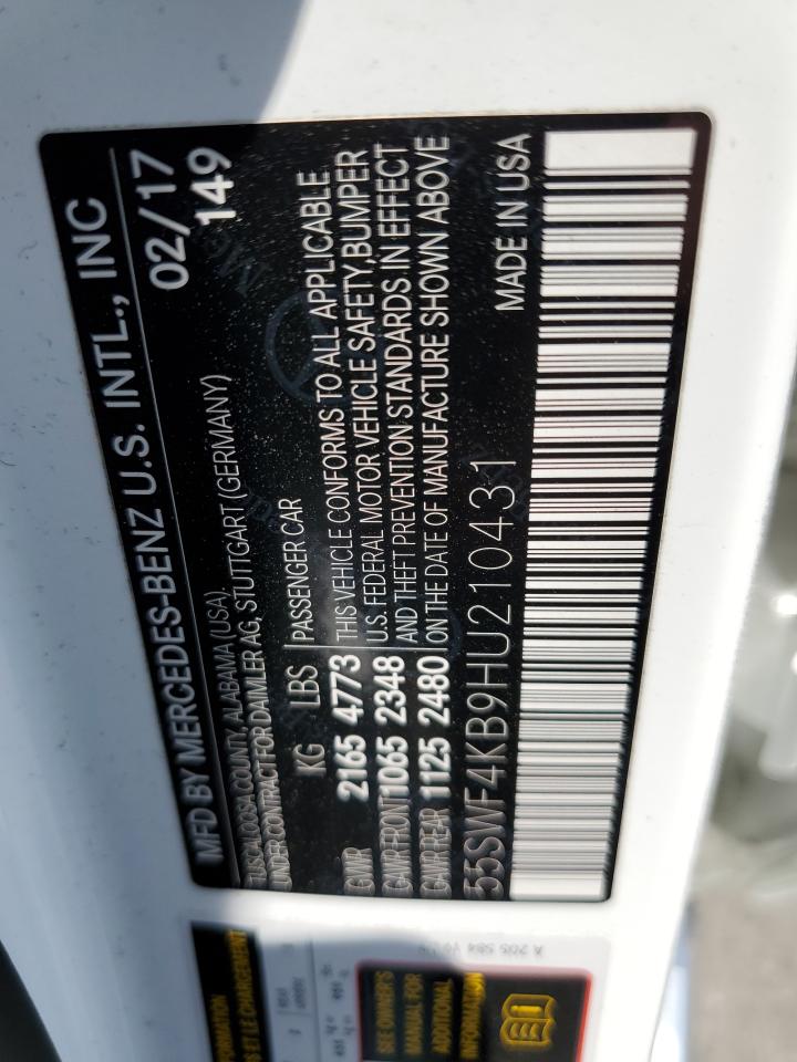 55SWF4KB9HU210431 2017 Mercedes-Benz C 300 4Matic