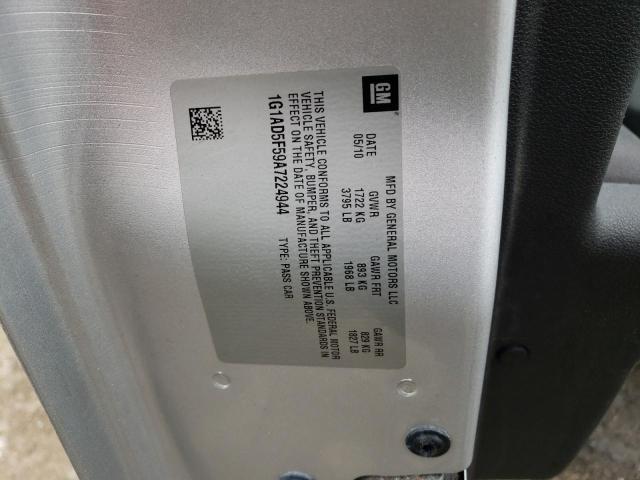 2010 Chevrolet Cobalt 1Lt VIN: 1G1AD5F59A7224944 Lot: 55447834