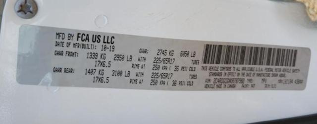 2019 DODGE GRAND CARA - 2C4RDGCGXKR787982
