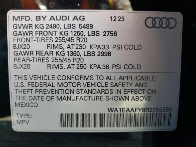 VIN WA1EAAFY8R2055698 2024 Audi Q5, Premium Plus 45 no.12