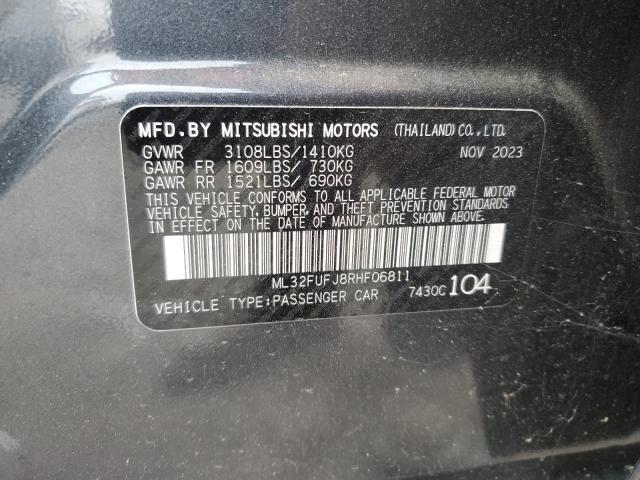 2024 Mitsubishi Mirage G4 Es VIN: ML32FUFJ8RHF06811 Lot: 55372194