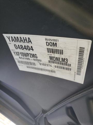 2021 YAMAHA YXE1000 5Y4AN39Y2MA102374