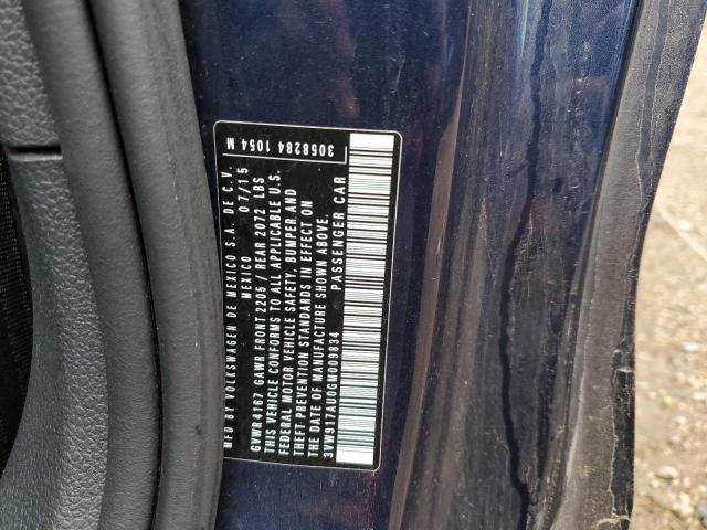 2016 VOLKSWAGEN GOLF BASE - 3VW917AU0GM009834