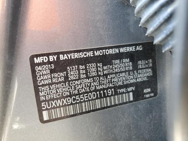 2014 BMW X3 xDrive28I VIN: 5UXWX9C55E0D11191 Lot: 52834174