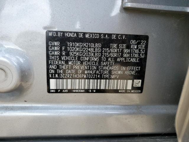 2023 HONDA HR-V LX 3CZRZ1H36PM702214
