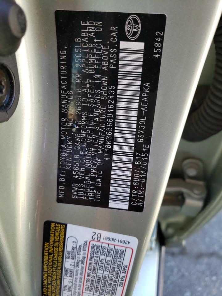 4T1BK36B66U162435 2006 Toyota Avalon Xl