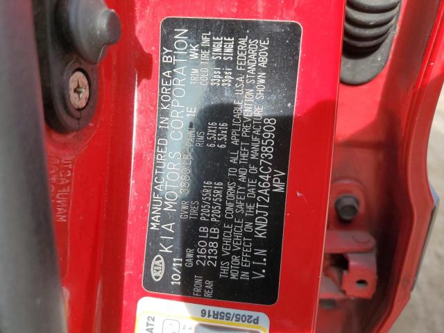 2012 Kia Soul + VIN: KNDJT2A64C7385908 Lot: 56190794