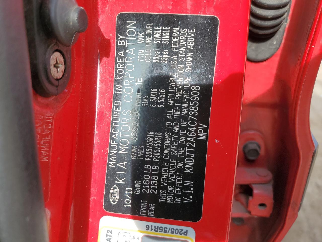 KNDJT2A64C7385908 2012 Kia Soul +