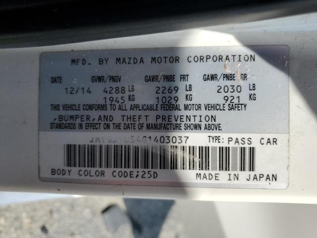 2016 Mazda 6 Sport VIN: JM1GJ1U54G1403037 Lot: 53665384