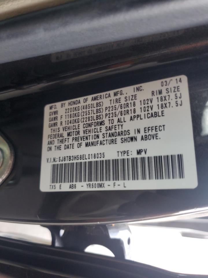 5J8TB3H58EL018035 2014 Acura Rdx Technology