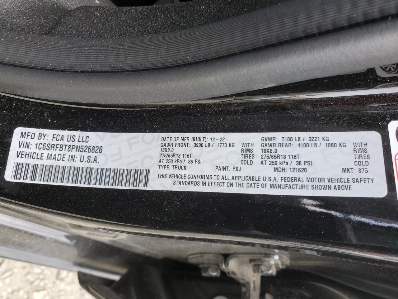 1C6SRFBT8PN526826 2023 Ram 1500 Big Horn/Lone Star