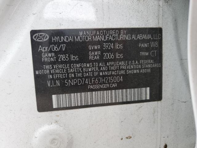 2018 HYUNDAI ELANTRA SE - 5NPD74LF6JH215004