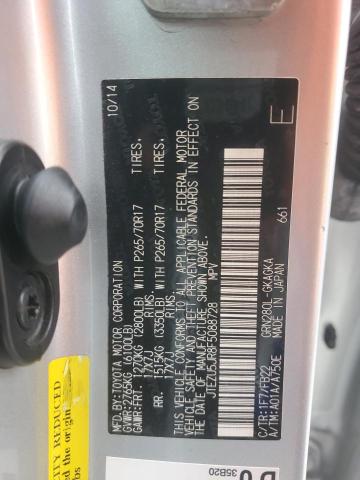 2015 TOYOTA 4RUNNER SR - JTEZU5JR8F5088728