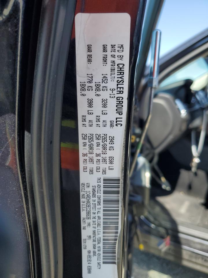 1C4RDHAG9EC286636 2014 Dodge Durango Sxt