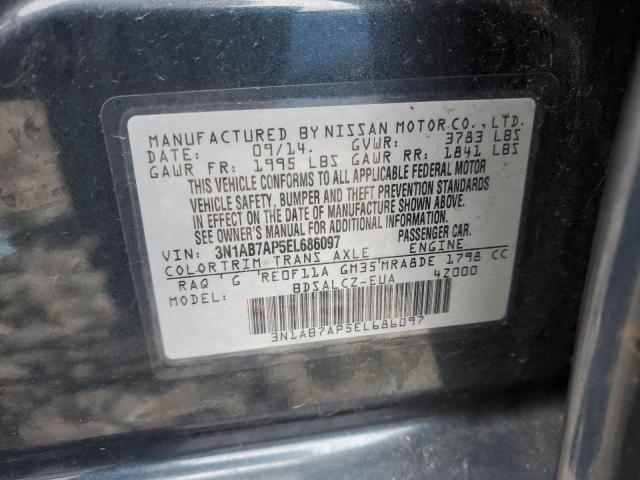 2014 Nissan Sentra S VIN: 3N1AB7AP5EL686097 Lot: 53101794