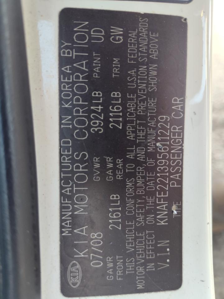 KNAFE221395611229 2009 Kia Spectra