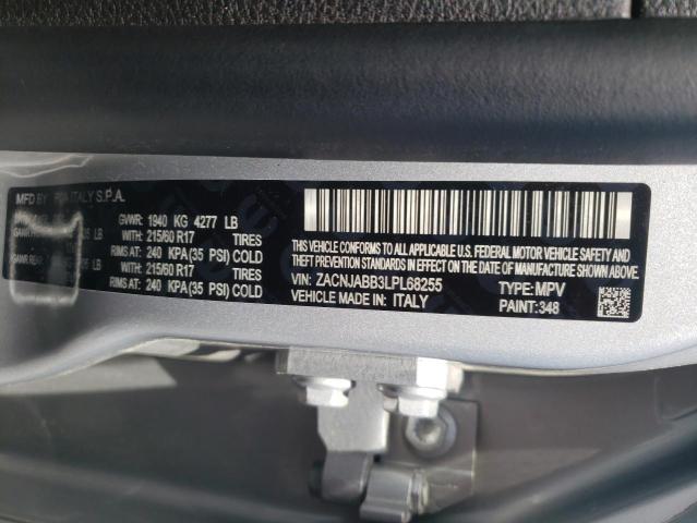 2020 Jeep Renegade Latitude VIN: ZACNJABB3LPL68255 Lot: 56625204