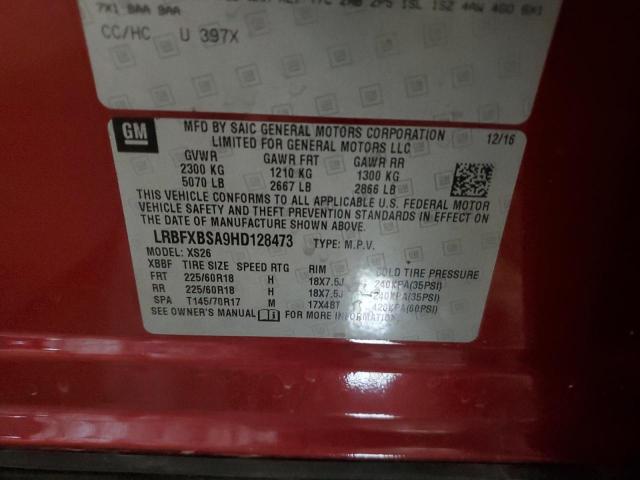 2017 BUICK ENVISION E - LRBFXBSA9HD128473