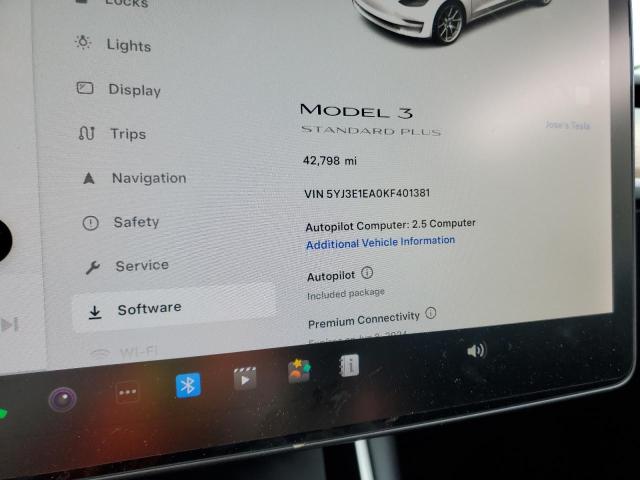 2019 Tesla Model 3 VIN: 5YJ3E1EA0KF401381 Lot: 55367594