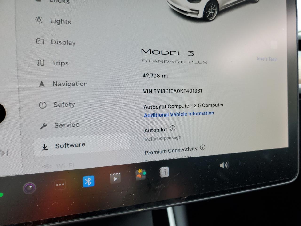 5YJ3E1EA0KF401381 2019 Tesla Model 3