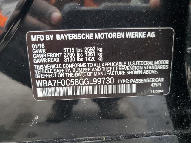 VIN WBA7F0C58GGL99730 2016 BMW 7 Series, 750 I no.13