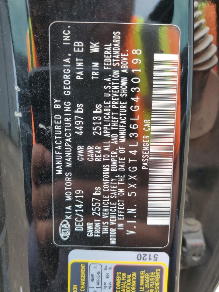 5XXGT4L36LG430198 2020 Kia Optima Lx